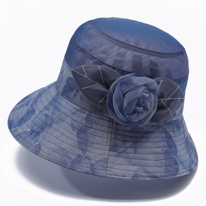 Hat Female Summer Ice Silk Sun Hat Middle-aged Mother Sun Protection