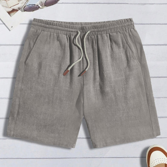 Shorts di lino sottili, pantaloncini casual