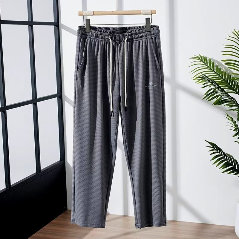 Pantaloni Uomo Estivi in Ice Silk – Leggeri, Traspiranti e Quick-dry, Elastici e Comodi