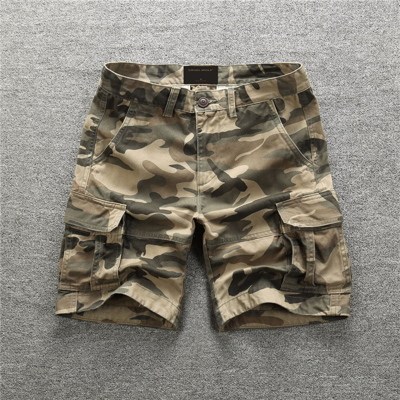 Pantaloncini Uomo Estivi Camouflage – Shorts Casual in Cotone, Comfort e Stile