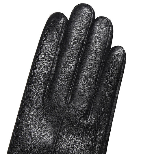 Women's Fashionable Personalized New Genuine Leather Gloves