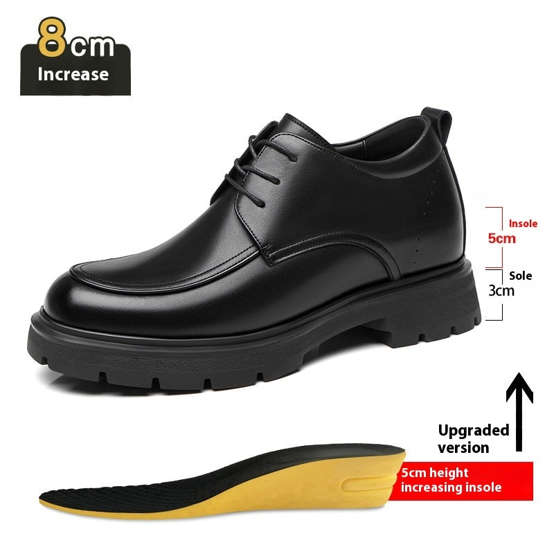 Scarpe Uomo Business con Rialzo Interno – Pelle Vera, Eleganti e Traspiranti