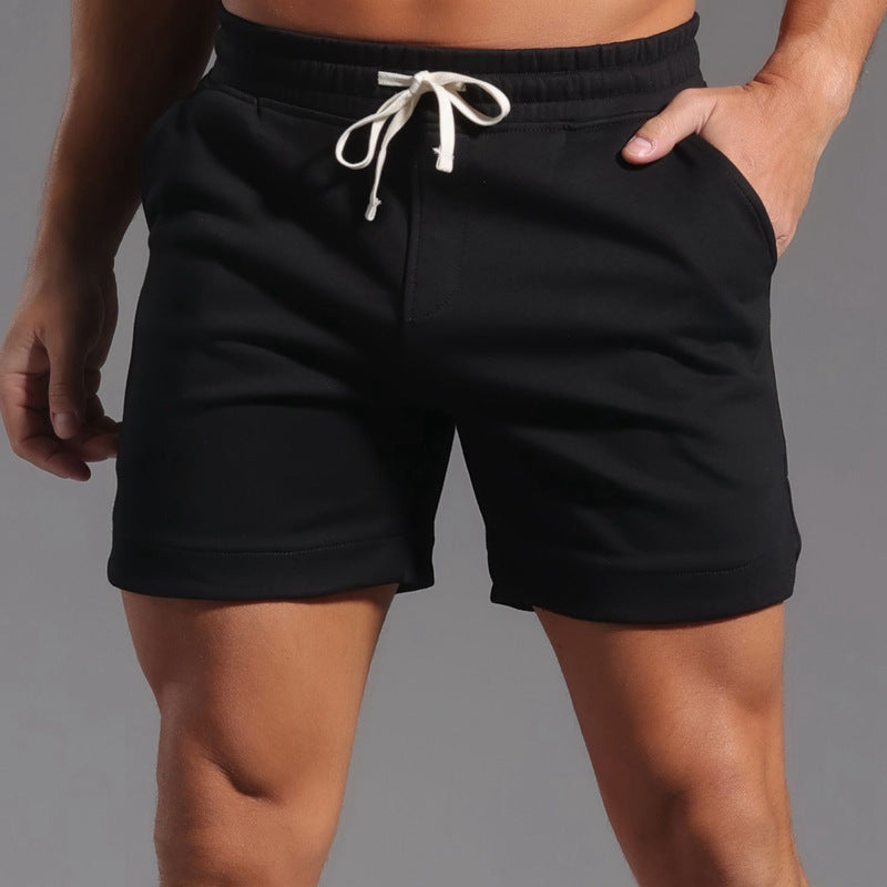 Pantaloni capri da uomo al ginocchio, stile americano. Ideali per running, workout e palestra