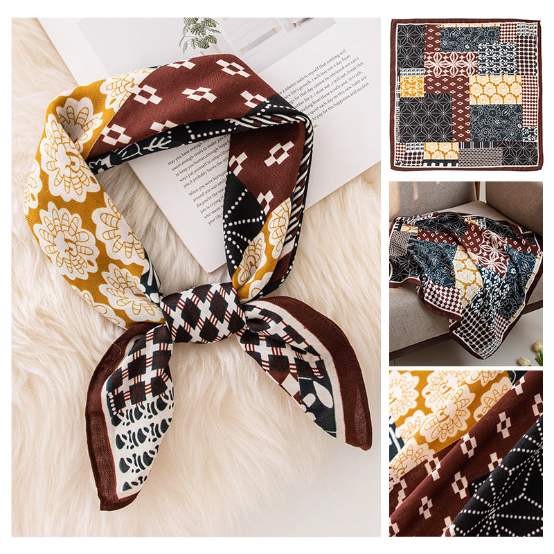 70cm Emulation Silk Scarf Fashion Scarf