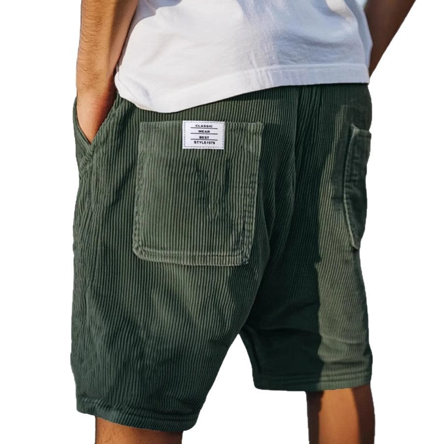 Pantaloncini Estivi con Ricami Multi-pocket