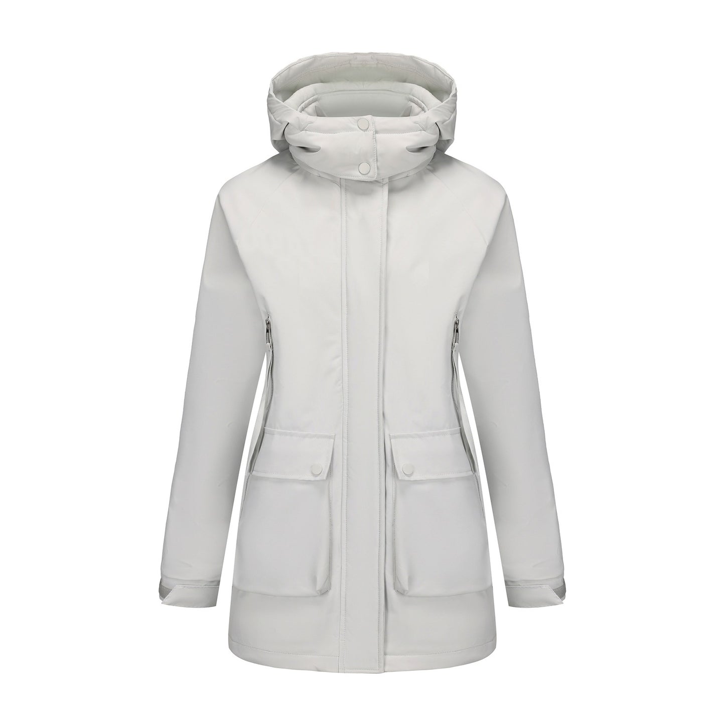 Parka Fleece Padded Coat Shell Jacket Waterproof Lady Fall Winter Coat