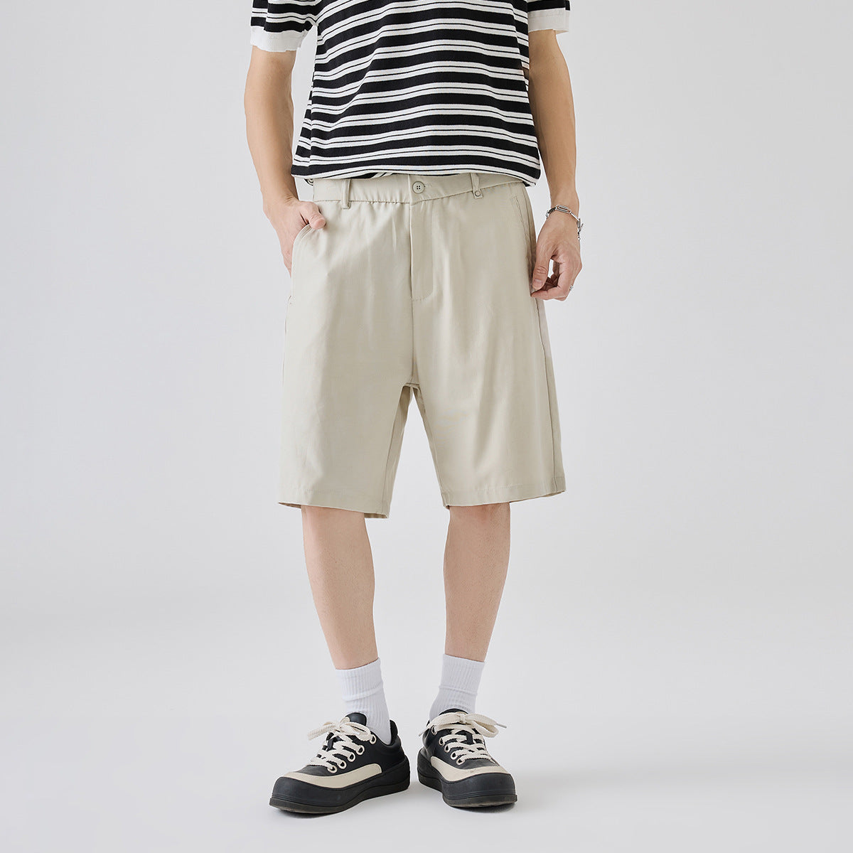 Pantaloncini Uomo Estivi in Lyocell – Shorts Casual in Cotone Misto, Comodi e di Qualità