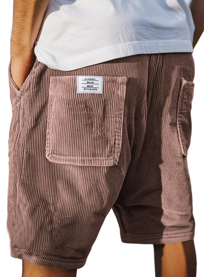 Pantaloncini Estivi con Ricami Multi-pocket