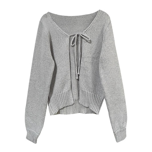 Female Retro Gentle Style Simple Knitwear