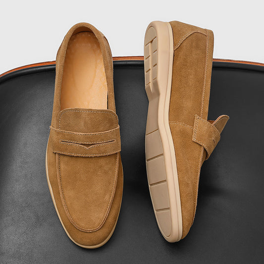 Scarpe Uomo Slip-On in Suede – Suola Morbida e Comode Casual