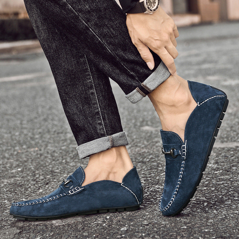 Scarpe Uomo Casual in Pelle Scamosciata – Traspiranti e Confortevoli