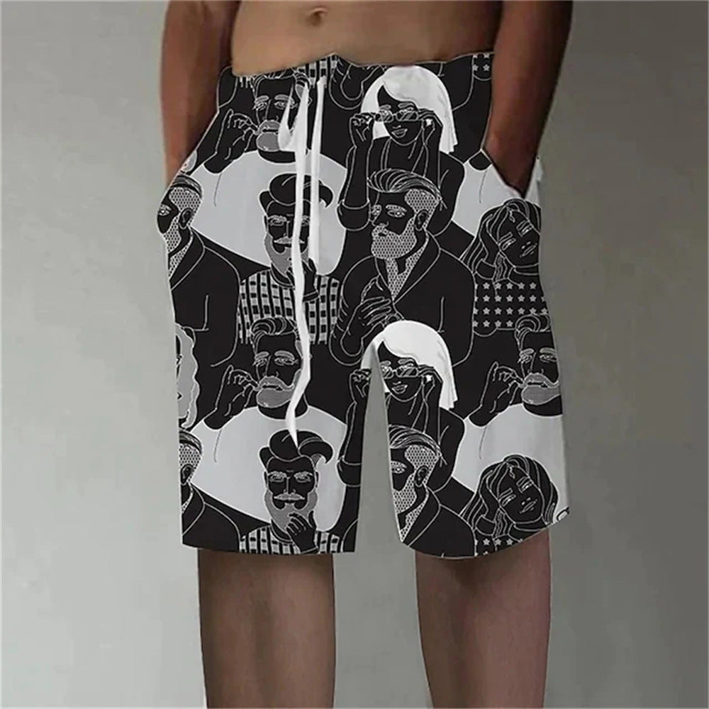 Pantaloni da Spiaggia Uomo con Stampa 3D – Costumi da Bagno Divertenti, Colorati e alla Moda