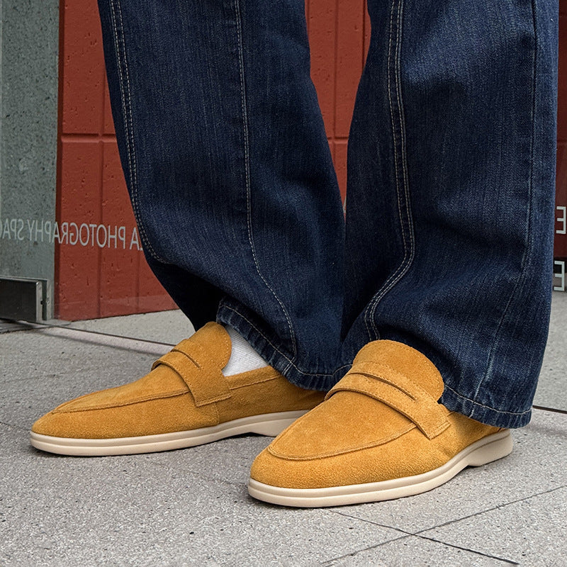 Scarpe Uomo Slip-On in Suede – Suola Morbida e Comode Casual