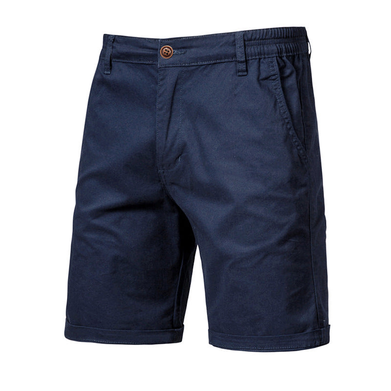 Pantaloni Uomo Slim Dritti e Corti – Taglie Forti, Tinta Unita, Stile Casual