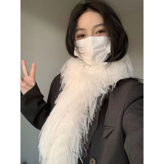 Personalized Hot Girl High-grade Plush Scarf For Women