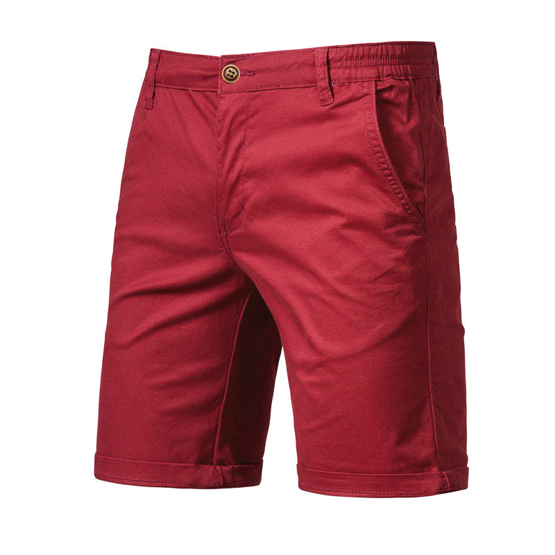 Pantaloni Uomo Slim Dritti e Corti – Taglie Forti, Tinta Unita, Stile Casual