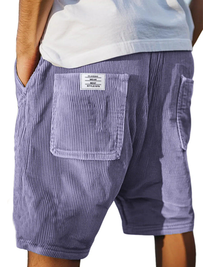 Pantaloncini Estivi con Ricami Multi-pocket