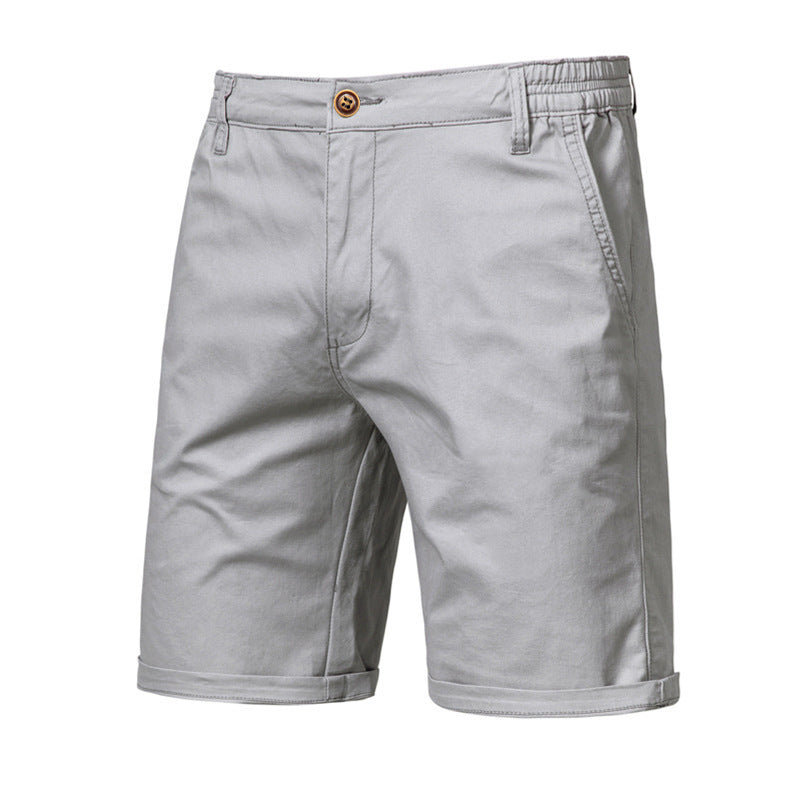 Pantaloni Uomo Slim Dritti e Corti – Taglie Forti, Tinta Unita, Stile Casual
