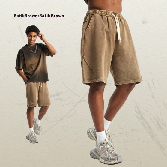 Pantaloncini Trendy da Uomo Stile Vintage Retro Shorts