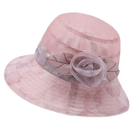 Hat Female Summer Ice Silk Sun Hat Middle-aged Mother Sun Protection