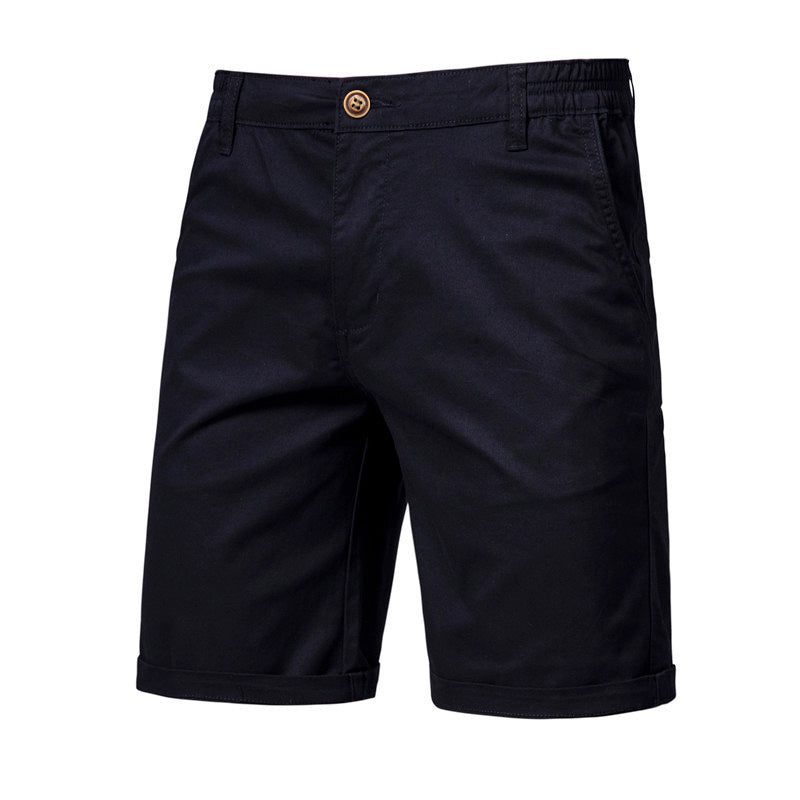 Pantaloni Uomo Slim Dritti e Corti – Taglie Forti, Tinta Unita, Stile Casual