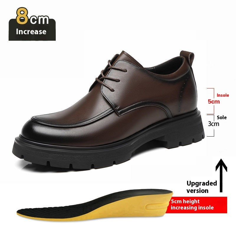 Scarpe Uomo Business con Rialzo Interno – Pelle Vera, Eleganti e Traspiranti