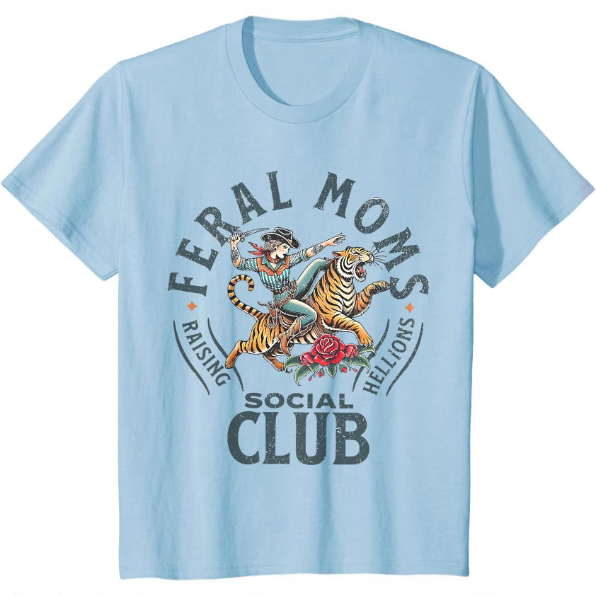 Summer Women's Casual Cotton Short Sleeve T-shirt