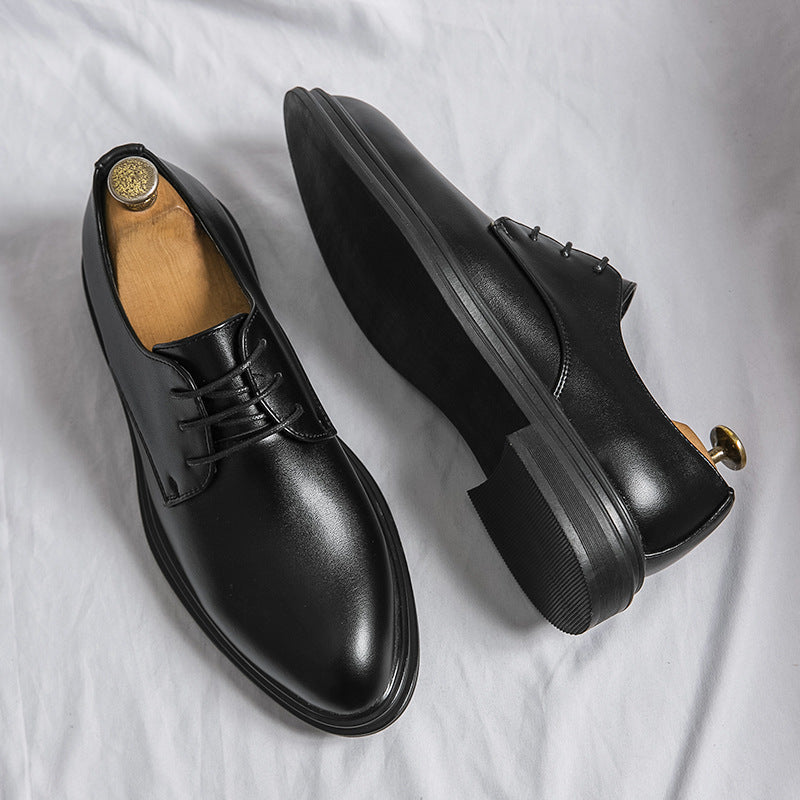 Scarpe da lavoro in pelle lucida a punta British Fashion