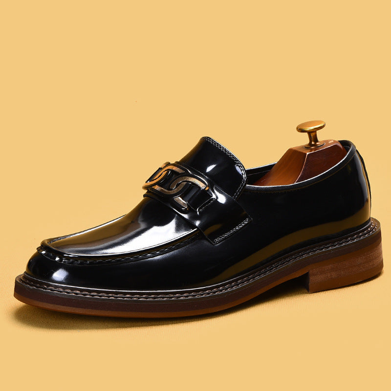 Mocassini casual da lavoro con fibbia a morsetto British Style