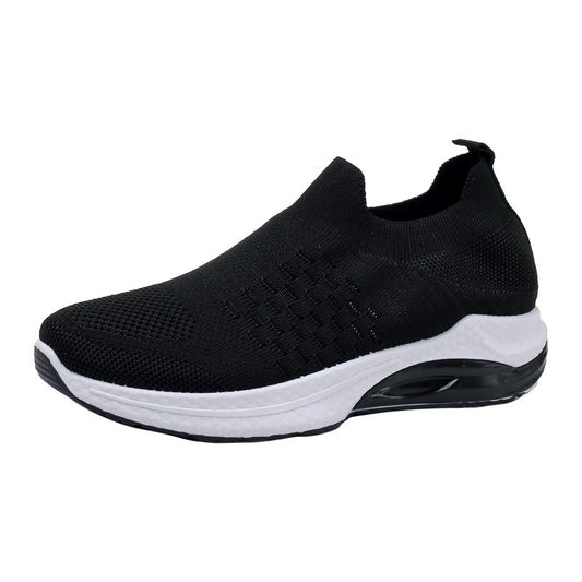 Soft Bottom Comfortable Breathable Fly Woven Mesh Casual Shoes For Women
