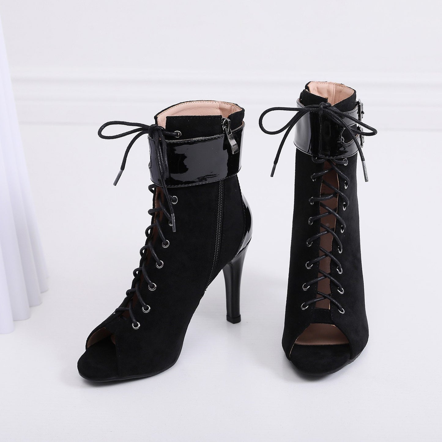 Stiletto Peep-toe Mesh High Heel Sandals