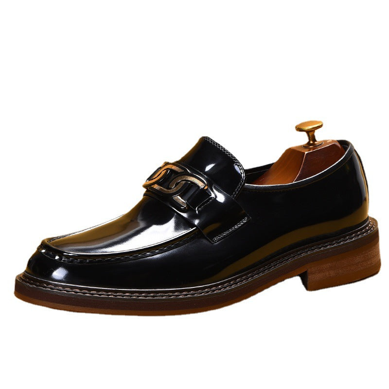 Mocassini casual da lavoro con fibbia a morsetto British Style