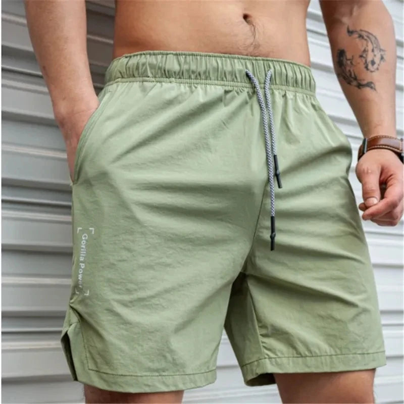 Shorts Uomo da corsa, squat, fitness palestra