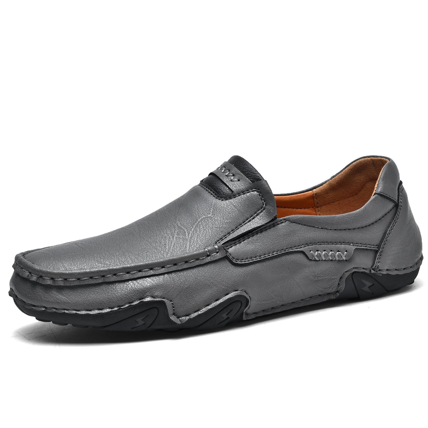 Outdoor Casual Shoes Slip-on Flat Leather Shoes