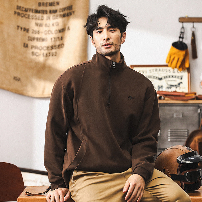 Zipper Fleece Warm Coat For Men Spring And Autumn
