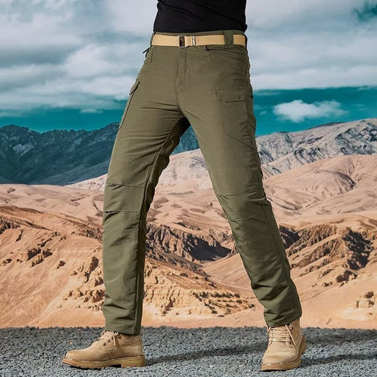Pantaloni Uomo Outdoor Mimetici Cargo Cotone Taglie Forti 4 Colori