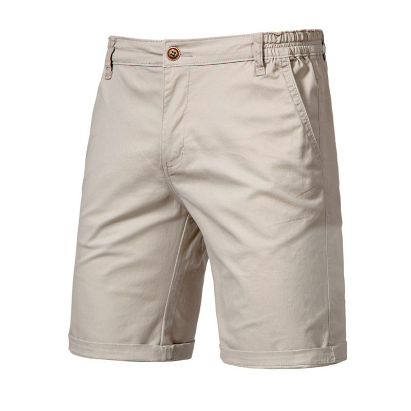 Pantaloni Uomo Slim Dritti e Corti – Taglie Forti, Tinta Unita, Stile Casual