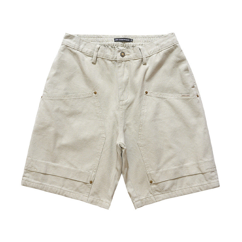 Shorts Uomo in Cotone Puro – Casual, Workwear e Tempo Libero, Modello “Fifth Pants”