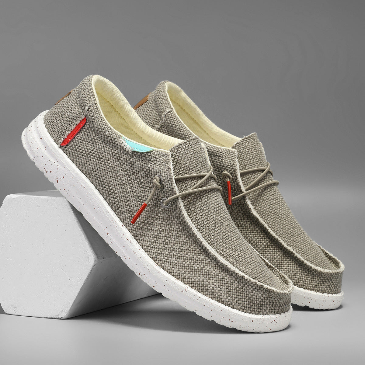 Scarpe Uomo Autunnali Senza Lacci – Canvas Traspiranti, Comfort Plus Size
