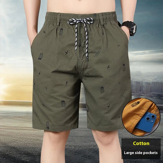 Pantaloni Uomo Estivi Larghi – Cropped Pants Casual da Spiaggia, Cotone Leggero ✅