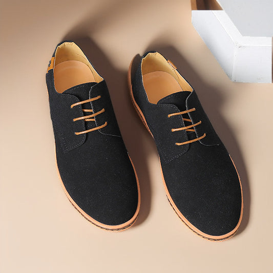 Scarpe Uomo Autunno Casual – Stile Britannico, Microfibra Comoda