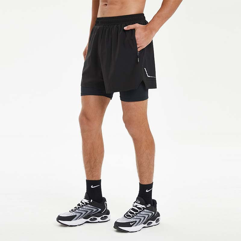 Pantaloncini Sportivi Uomo Estivi – Shorts Running a Doppio Strato, Elastici e Traspiranti