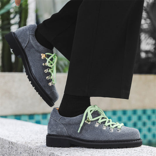 Scarpe Uomo Alte Casual – Stile Britannico Retrò in Pelle