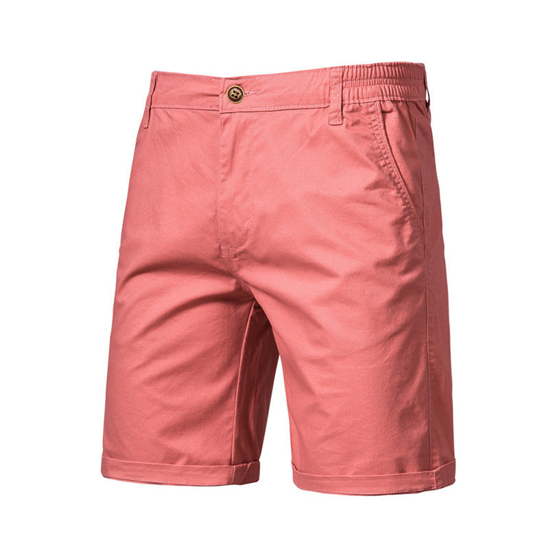 Pantaloni Uomo Slim Dritti e Corti – Taglie Forti, Tinta Unita, Stile Casual