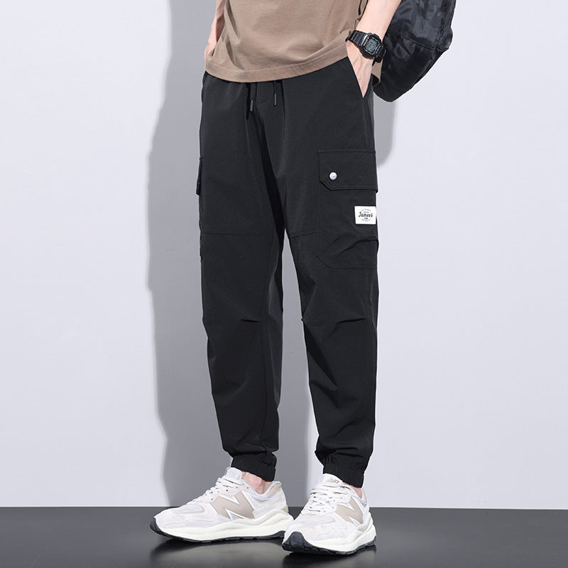Loose Tappered Harem Pants Fashion Brand Handsome Quick-drying