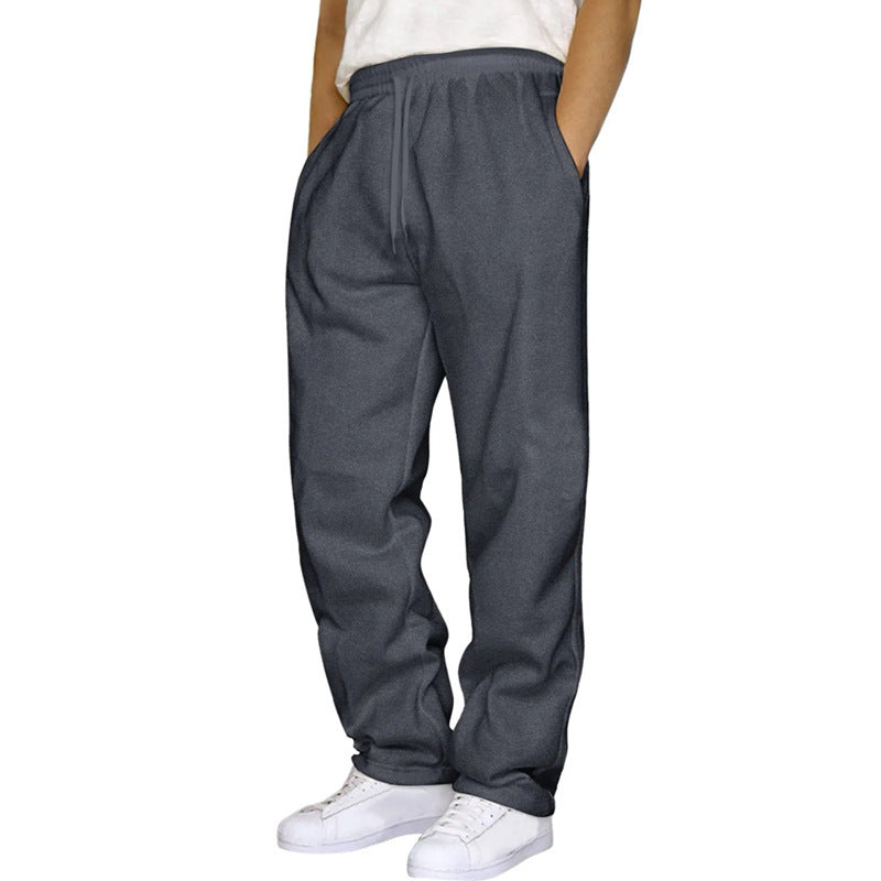 Men's And Women's Trousers Sweatpants Fleece-lined Thickened