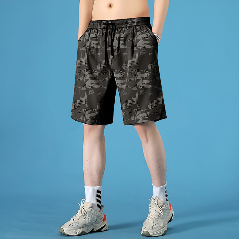 Pantaloncini Uomo Quick-Dry da Mare – Shorts Estivi Soakable in Poliestere