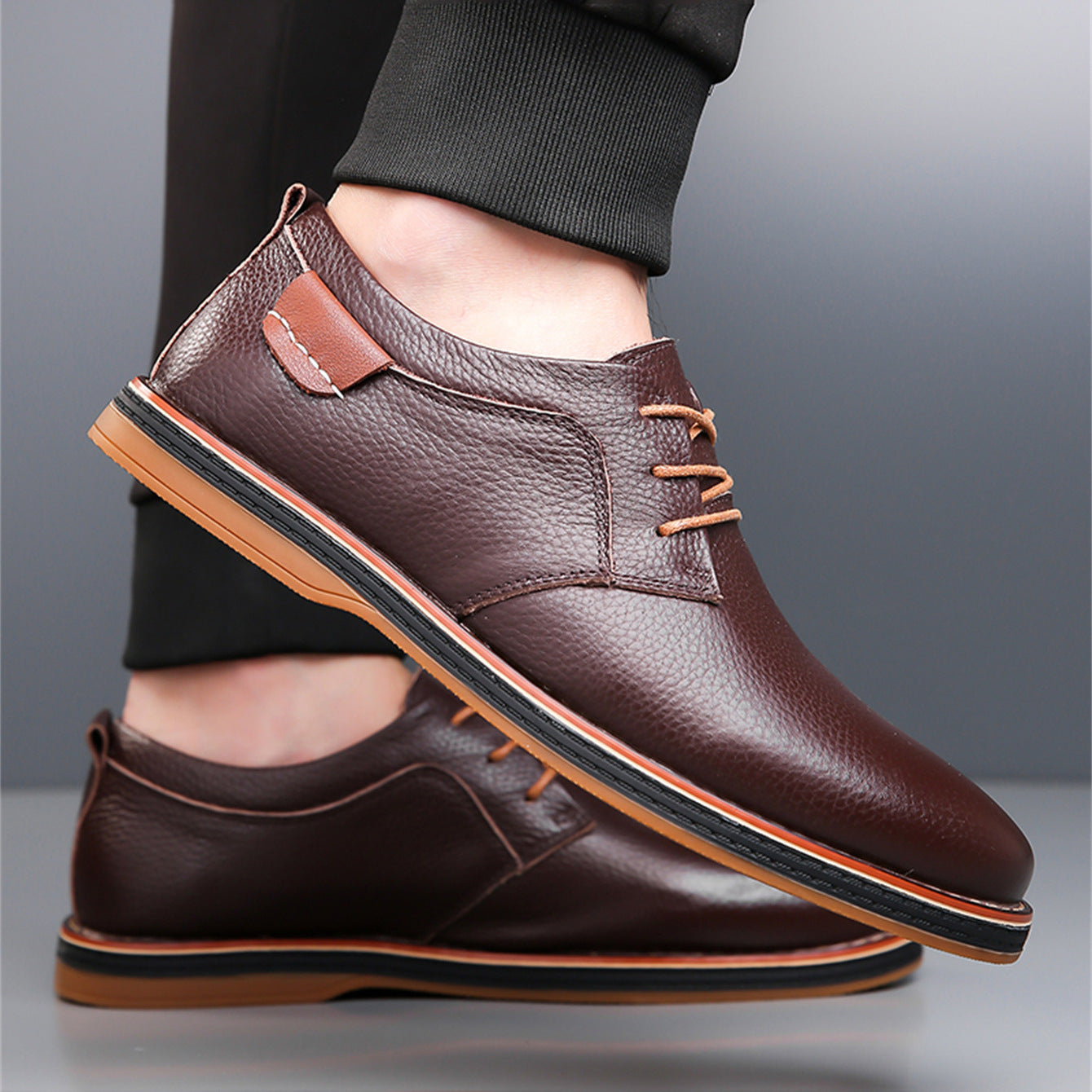 Scarpe Uomo in Pelle Vera Artigianali – Taglie Grandi, Cuciture Fatte a Mano⭐