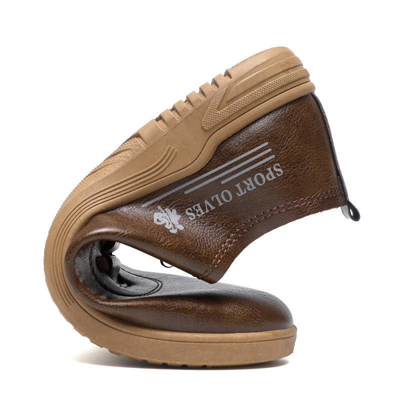 Scarpe Uomo Casual Allacciate – Pelle Sintetica, Comode e Versatili