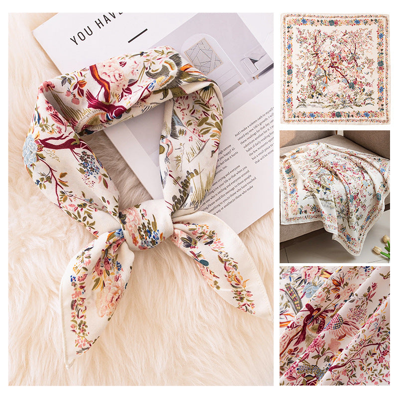 70cm Emulation Silk Scarf Fashion Scarf